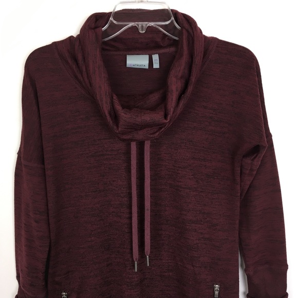 Athleta Tops - Athleta Cowl Neck Long Sweatshirt Size XXS